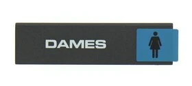 Plaque autocollante WC Femmes 175 x 45 mm - Novap
