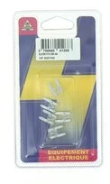 Lot de 5 Fusibles 25 A Mini 2 Fiches Blanc HF600160 - Casteels