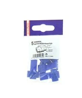 Lot de 5 Cosses Auto-Dénudantes Bleue pour Fil de 1.5 à 2.5 mm² Ref 711064 - Debflex
