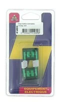 Lot de 2 Fusibles 30 A Maxi 2 Fiches Vert Ref HF600910 - Casteels