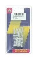 Lot de 10 Fusibles 25 A 2 Fiches Blanc Ref HF600460 - Casteels