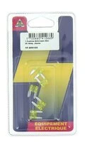 Lot de 5 Fusibles 20 A Mini 2 Fiches Jaune Ref HF600150 - Casteels