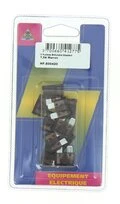 Lot de 10 Fusibles 7.5 A 2 Fiches Marron Ref HF600420 - Casteels