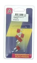 Lot de 5 Fusibles 10 A mini 2 Fiches  Rouge Ref HF600130 - Casteels