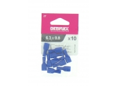 Lot der 10 Clips à Sertir Isolés Bleu pour Fil de 1.5 à 2.5 mm² Ref 711046 - Debflex