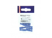 Lot de 10 Douilles à Sertir Femelle Pré-isolées Bleue pour Fil de 1.5 à 2.5 mm² Ref 711061 - Debflex