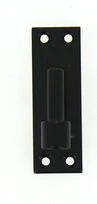 Gond sur Platine à Bouts Droits en Acier Noir Ø 14 mm - 40x4 mm - H120 mm Ref 579302 -  Industrielle de Sedan