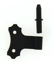 Gond à Broche Amovible à Visser en Acier Noir Ø 14 mm - L85 mm Ref 4631014 - Industrielle de Sedan