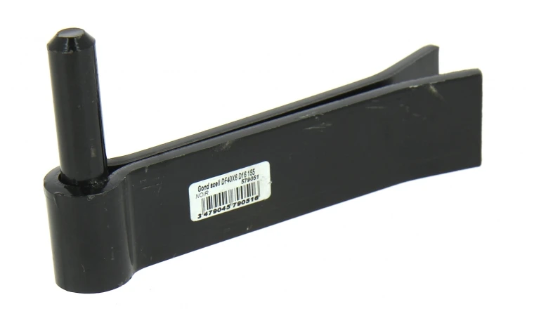 Gond à Sceller Double Feuille en Acier Noir Ø 16 mm - 40x6mm - L160 mm Ref 579051 - Industrielle de Sedan
