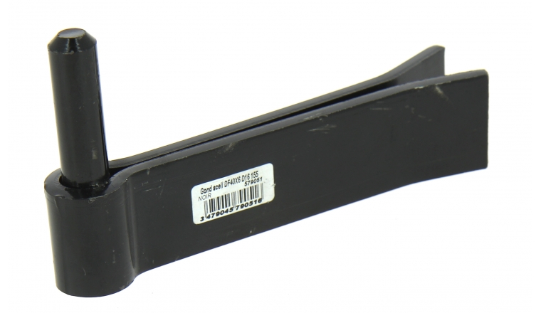 Gond à Sceller Double Feuille en Acier Noir Ø 16 mm - 40x6mm - L160 mm Ref 579051 - Industrielle de Sedan
