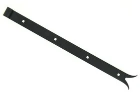 Penture à Queue de Carpe en Acier Noir Ø 14 mm - 35x4 mm - L500 mm - Ref 623360 - Industrielle de Sedan