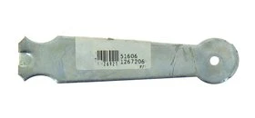 Patte  à Tête Ronde à Sceller en Acier Zingué - 140x30 mm - Ref 6134140 - Industrielle de Sedan