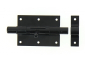 Verrou de Box Sans porte-Cadenas en Acier Noir Ø 16 mm - 95x70 mm - Ref 524231 - Industrielle de Sedan