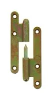 Paumelle à bouts Ronds en Acier Bichromaté 110x55 mm - Droite - Ref 530300 - Industrielle de Sedan