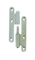 Paumelle à bouts Ronds en Acier Bichromaté 95x45 mm - Droite - Ref 530160 - Industrielle de Sedan