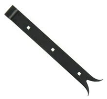 Penture à Queue de Carpe en Acier Noir Ø 14 mm - 35x4 mm - L300 mm - Ref 623350 - Industrielle de Sedan