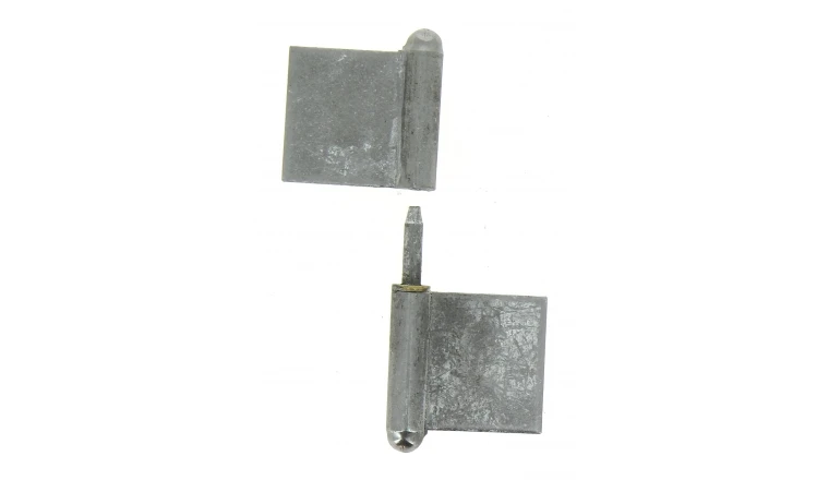 Paumelle de Grilles à Souder en Acier Blanchi - 120x60 mm  - Ref 535170 - Industrielle de Sedan