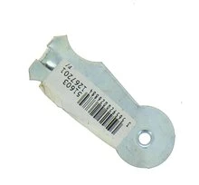 Patte à Tête Ronde à Sceller en Acier Zingué - 80x30 mm - Ref 6134080 - Industrielle de Sedan