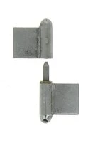 Paumelle de Grilles à Souder en Acier Blanchi - 80x40 mm - Ref 535130 - Industrielle de Sedan