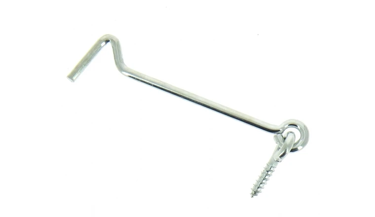 Crochet de Contrevent en Acier Zingué Ø 5 mm - L120 mm - Ref 6177120 - Industrielle de Sedan