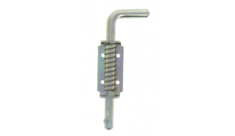 Verrou à Ressort en Acier Bichromaté Ø 14 mm - L180 mm - Ref 522381 - Industrielle de Sedan