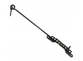 Crochet Multiposition en Acier Noir - 9 Positions - L400 mm - Ref 503497 - Industrielle de Sedan