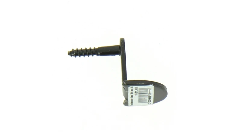 Butée de Volet Coudée en Acier Noir - Tête Ronde - 30x25x3 mm - Ref 9351011 - Industrielle de Sedan