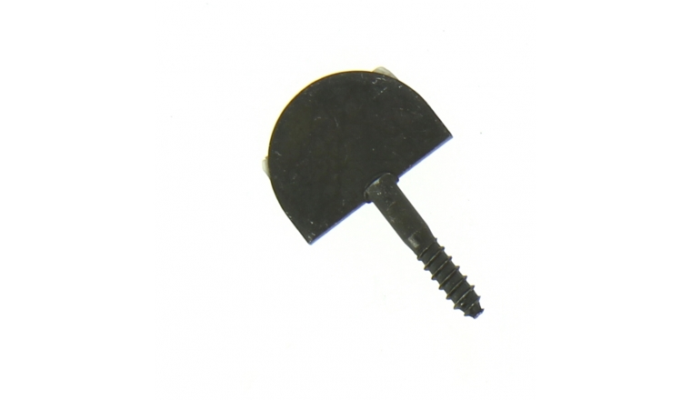 Butée de Volet Droite en Acier Noir - Tête Ronde - 25x3 mm - Ref 9251001 - Industrielle de Sedan