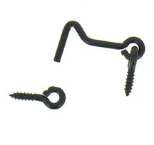 Crochet de Contrevent en Acier Noir Ø 6 mm - L160 mm - Ref 8177160 - Industrielle de Sedan