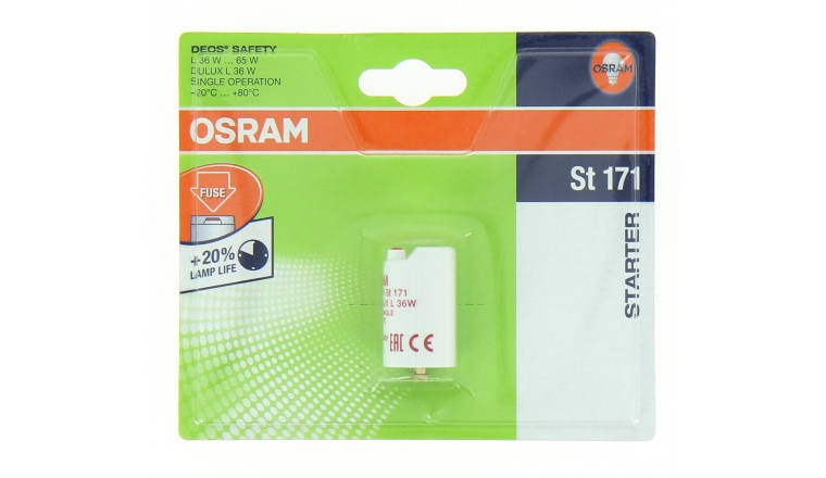 Starter Electronique de 36 à 65 W muni d'un fusible DFOS SAFETY ST 171 - OSRAM