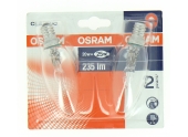 Lot de 2 Lampes Halogène E14 Flamme 25 W CLASSIC - OSRAM