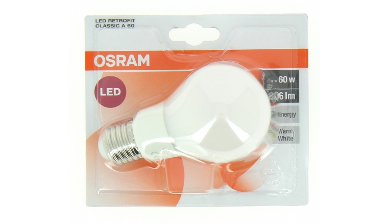 Lampe LED E27 Standard 60 W LED RETROFIT CLASSIC - OSRAM