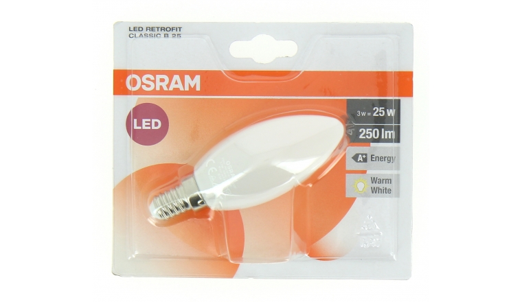 Lampe LED E14 Flamme 25 W LED RETROFIT CLASSIC - OSRAM