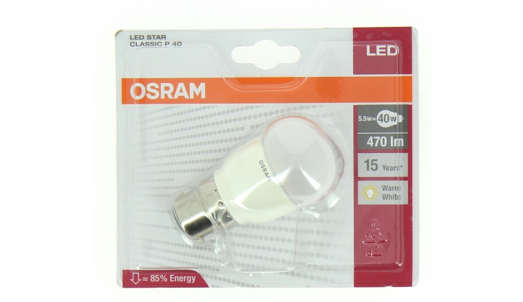Lampe LED B22d Standard 40 W LED STAR CLASSIC - OSRAM