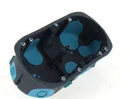 Boîte d'encastrement Stop Air Double pour Cloison Sèche -  67 x 40 mm - Entraxe 71 mm - Ref 718385 - DEBFLEX