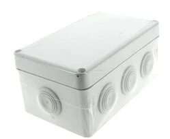Boîte de Dérivation Etanche IP55 - 8 Entrées - 170 x 105 x 70 mm - Ref 718050 - DEBFLEX