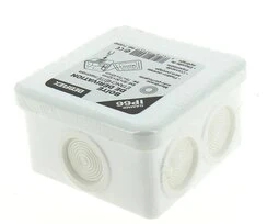Boîte de Dérivation Etanche IP66 - 8 Entrées - 85 x 85 x 50 mm - Ref 718245 - DEBFLEX