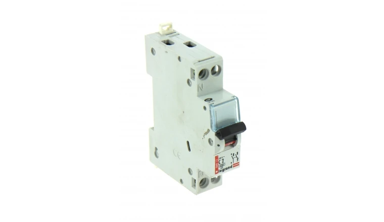 Disjoncteur à Phase Neutre 2A - 230V - 84 x 66 x 18 mm - Ref 92820 - LEGRAND