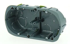 Boîte d'encastrement Stop Air Double pour Cloison Sèche -  67 x 40 mm - Entraxe 71 mm - Ref 718385 - DEBFLEX