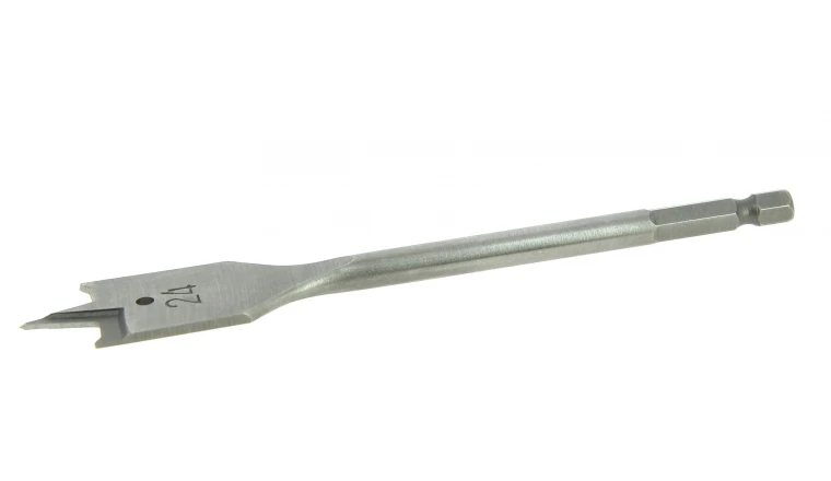 Mèche Plate Double Ø 24 mm - Longueur 150 mm - Ref 1186E002400 - Riss