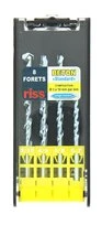 Lot de 8 Forets Béton Ø 3 à 10 mm - Ref C008Q5010 - Riss
