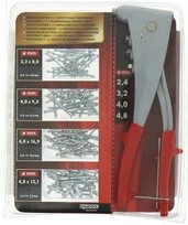 Pince à Riveter + lot de 100 Rivets Assortis - Ref 160109 - Smartool