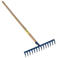 Rateau Forgé 14 dents - 42 cm - Manche en Bois - Ref 516114 - Outils Perrin