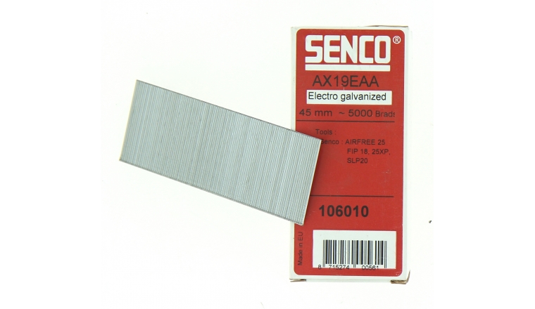 Boîte de 5000 Pointes AX19EAA 45 mm en Bande pour Machine Pneumatique - SENCO