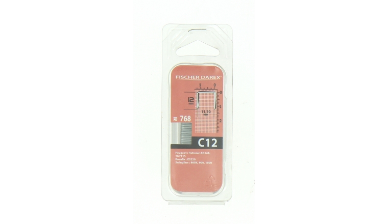 Boîte de 760 Agrafes C12 - 11.70 x 12 mm - Fischer Darex