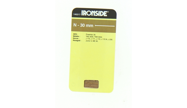 Boîte de 800 Pointes N30 - 30 X 1.25 mm - En bande pour Machine Pneumatique - Ironside