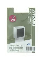 Adaptateur pour Appareillage en Saillie Legrand - Moulure PVC 12 x 20 mm - Ref GPM12219NU - Tehalit