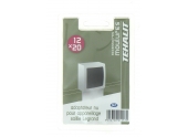 Adaptateur pour Appareillage en Saillie Legrand - Moulure PVC 12 x 20 mm - Ref GPM12219NU - Tehalit