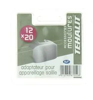 Adaptateur pour Appareillage en Saillie - Moulure PVC 12 x 20 mm - Ref GPM12249B - Tehalit