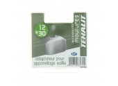 Adaptateur pour Appareillage en Saillie - Moulure PVC 12 x 30 mm - Ref GPM12349B - Tehalit